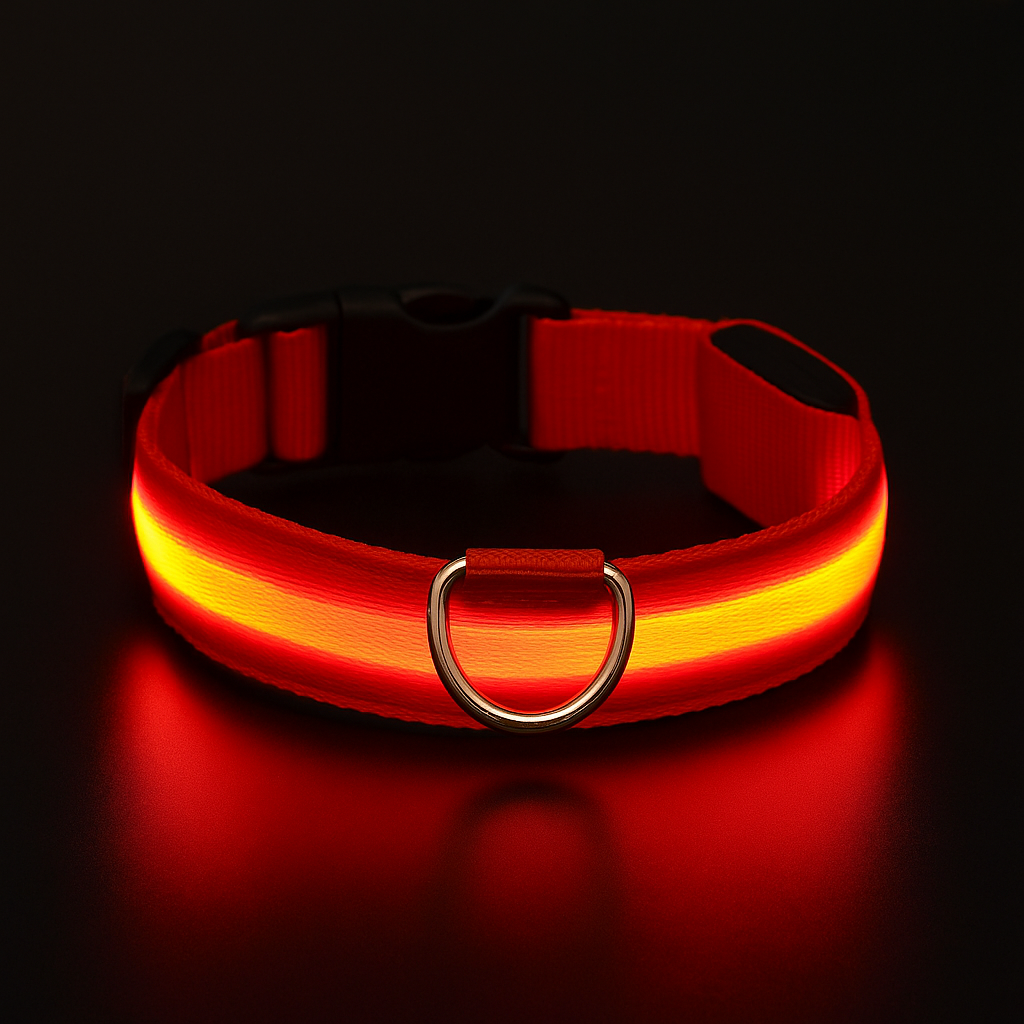 LED Veiligheids-Halsband voor Honden – Oplaadbaar & Verstelbaar