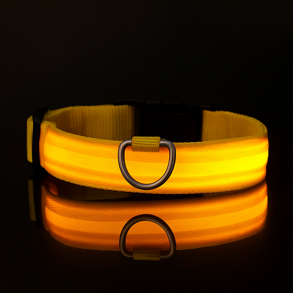 LED Veiligheids-Halsband voor Honden – Oplaadbaar & Verstelbaar