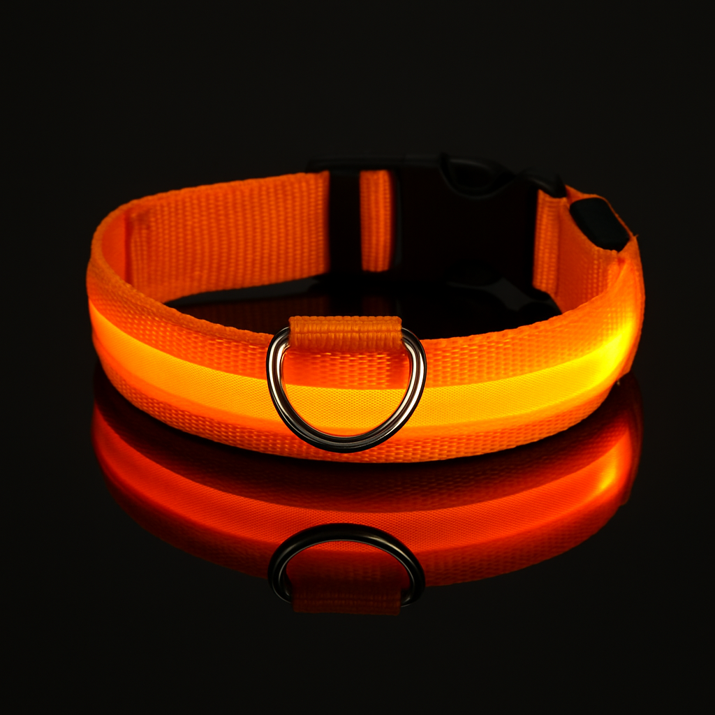 LED Veiligheids-Halsband voor Honden – Oplaadbaar & Verstelbaar
