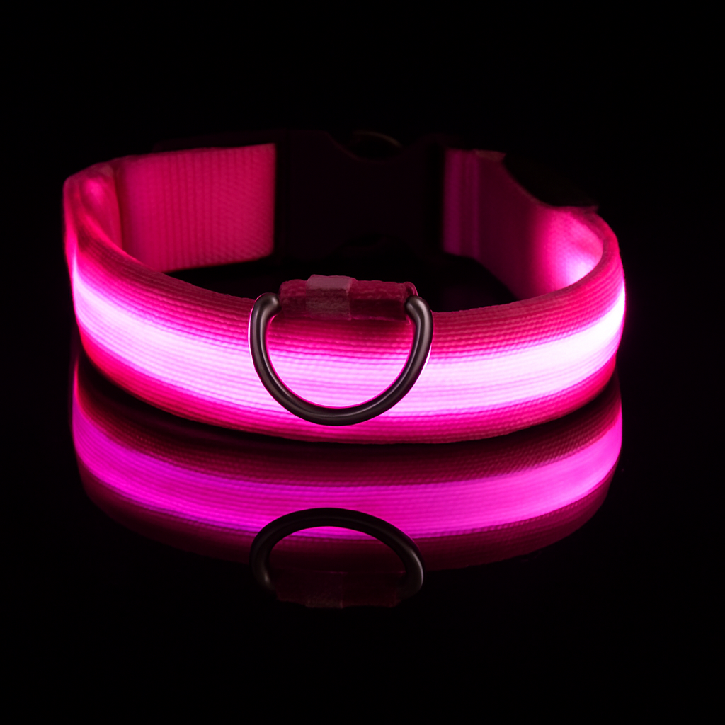 LED Veiligheids-Halsband voor Honden – Oplaadbaar & Verstelbaar